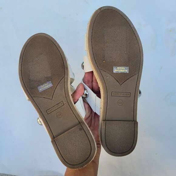 Marc Fisher Prisca Ball Studded Espadrille Sandals - Picture 5 of 6